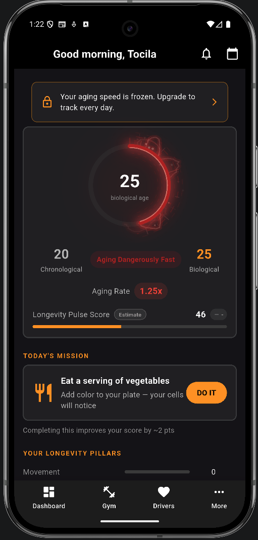 Longevity Pulse Dashboard
